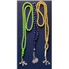 Image 1 : 8)  LOT OF 3 FASHION FAUX PEARL NECKLACES, IN