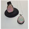 28)  SET OF AUSTRALIAN TRIP LATE OPAL PENDANT