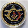 Image 1 : 17)  MASONIC FREEMASONS ENCAPSULATED SILVER