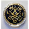 Image 2 : 17)  MASONIC FREEMASONS ENCAPSULATED SILVER