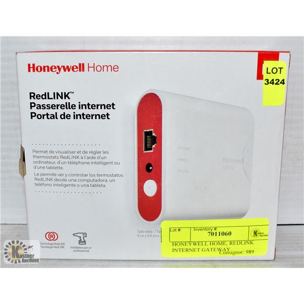 HONEYWELL HOME, REDLINK INTERNET GATEWAY