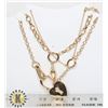 Image 1 : NEW 3PC GOLD TONE FASHION NECKLACE SET