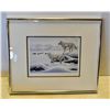 Image 1 : FRAMED MATTED SIGNED PRINT OF "THE SENTINEL" BY