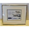 Image 1 : FRAMED MATTED SIGNED PRINT OF "THE SENTINEL" BY