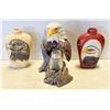 Image 1 : 2 EAGLE VASES & EAGLE SALT&PEPPER SET