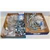 Image 1 : LARGE FLAT OF HARDWARE - NUTS, BOLTS, SCREWS &