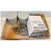 Image 1 : LARGE FLAT OF HARDWARE - NUTS, BOLTS, SCREWS &