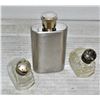 Image 1 : STERLING SALT & PEPPER SHAKER , FLASK