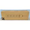 Image 1 : NEW BLACK 4 OUTLET 6FT SURGE PROTECTOR