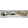 Image 1 : VINTAGE SILVER & STONE BRACELETS