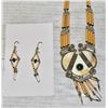 Image 1 : VINTAGE BOHO NECKLACE & EARRINGS