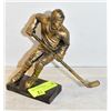 Image 1 : BRONZE TONE HOCKEY PLAYER STATUE 8 IN