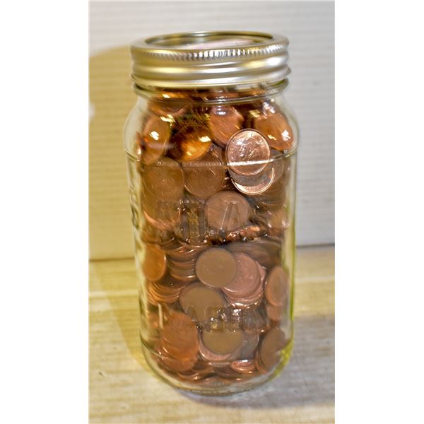 JAR OF PENNIES