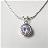 Image 1 : BZ957-32 SILVER CZ 18" NECKLACE