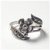 Image 1 : BZ957-34 SILVER MARCASITE RING