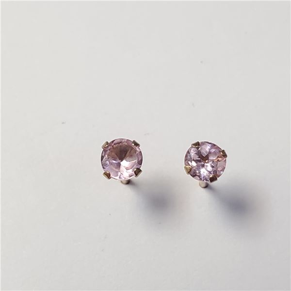 BZ957-44 10K PINK CZ EARRINGS