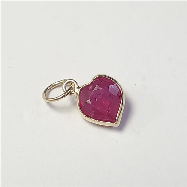 BZ957-43 14K RUBY PENDANT