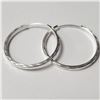 Image 1 : BZ957-18 SILVER HOOP EARRINGS