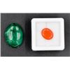 Image 1 : #25-NATURAL MALACHITE 33.5CT & CARNELIAN 3.75CT