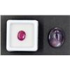 Image 1 : #5-NATURAL RED RUBY 3.55CT,PURPLE CHANCEDONY 18.67