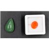 Image 1 : #27-NATURAL CARNELIAN  4.00CT & AVENTURINE 21.58CT