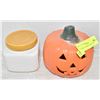 Image 1 : CERAMIC PUMPKIN & JAR LOT