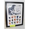 Image 1 : FRAMED COLLECTIBLE JOHNNY CASH GUITAR PICK