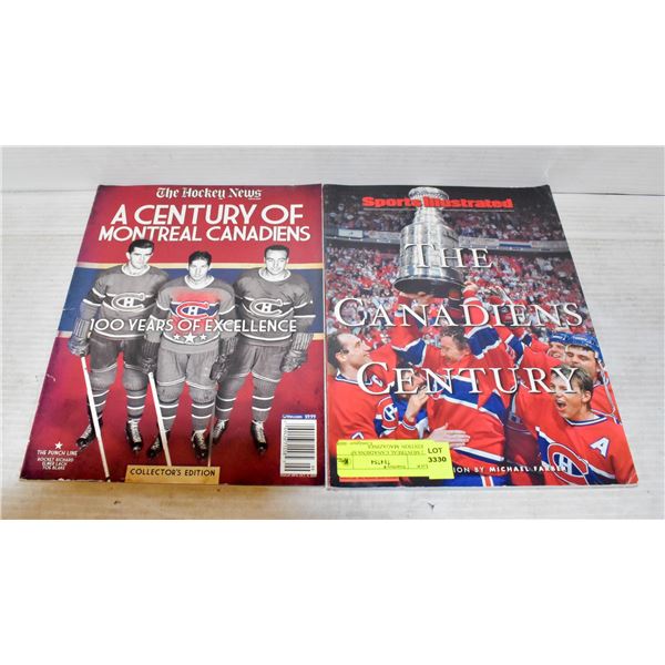 2 MONTREAL CANADIENS SP EDITION  MAGAZINES