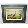 Image 1 : UNFRAMED MATTED LISSA CALVERT GEESE PRINT W/COA -