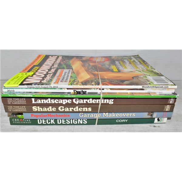 LOT OF DECK, LANDSCAPING ETC BOOKS MAGAZINES