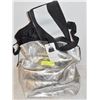 Image 1 : NEW LADIES ION SILVER TOTE BAG W/2 NEW BLACK