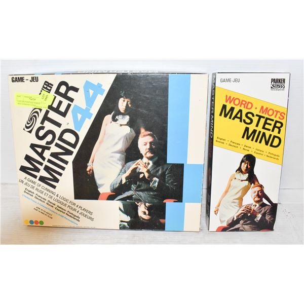 LOT OF 2 VINTAGE IN BOX MASTERMIND GAMES