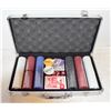 POKER SET IN METAL CASE- BRAND NEW