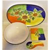 FRUIT BOWL, SPOON REST, SQUARE PLATE & PLATTER