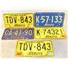 Image 1 : 5 VINTAGE ALBERTA LICENSE PLATES