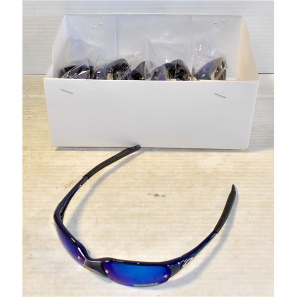 6 PAIRS OF BLUE OAKLEY REPLICA SUNGLASSES