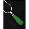 Image 1 : SILVER PLATED NECKLACE WITH STONE PENDANT