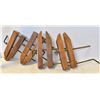 Image 1 : LOT OF 4 WOOD CLAMPS