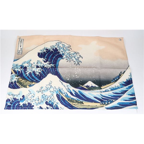 NEW THE WAVE THEME FABRIC WALL ART