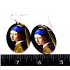 Image 1 : NEW GIRL WITH A PEARL EARRING THEME OVAL DROP