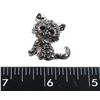 NEW VINTAGE STYLE RHINESTONE CAT BROOCH