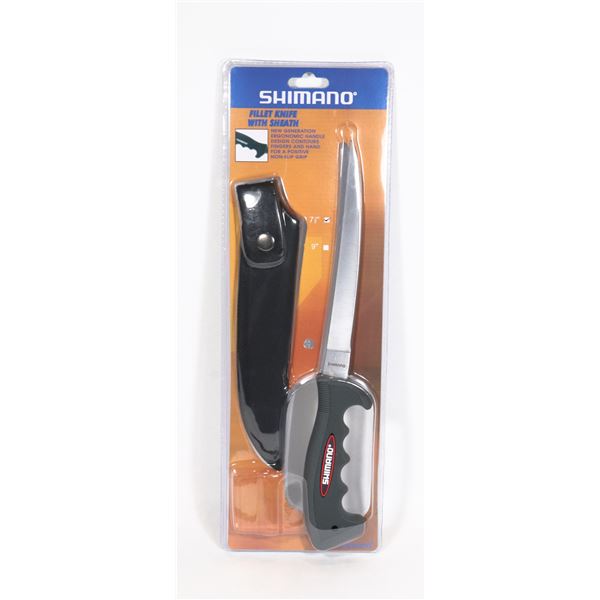 NEW SHIMANO 7-1/2" FILLET KNIFE WITH SHEATH