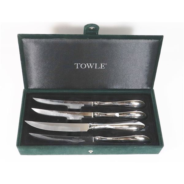 4PC TOWLE STEAK KNIFE SET IN ORIGINAL BOX