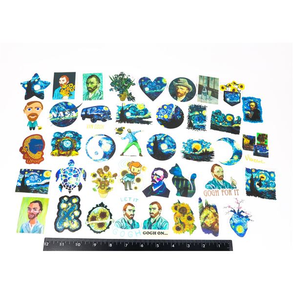 NEW VINCENT VAN GOGH THEME STICKER SET