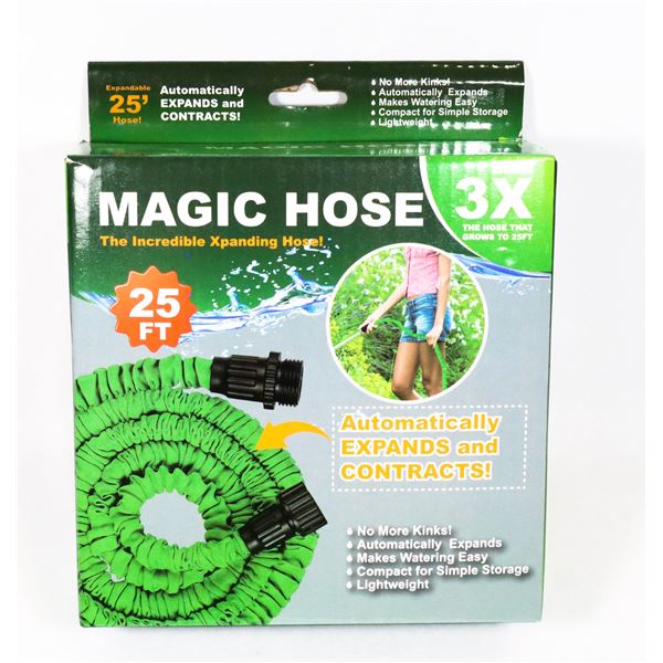 NEW 25' MAGIC HOSE (THE INCREDIBLE EXPANDING HOSE)