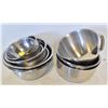 Image 1 : 10 STAINLESS STEEL MIXING BOWLS VARIOUS SIZES
