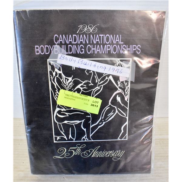 1986 CANADIAN BODY BUILDING MAGAZINE