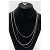 Image 1 : 3 SILVER 925 NECKLACES & 925 SILVER HEART PENDANT