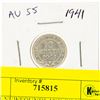 Image 1 : 1941 NEWFOUNDLAND SILVER DIME AU55