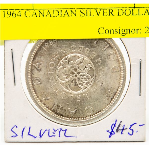 1964 CANADIAN SILVER DOLLAR